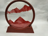 Sand Art with Round Moon Design for Home Decor