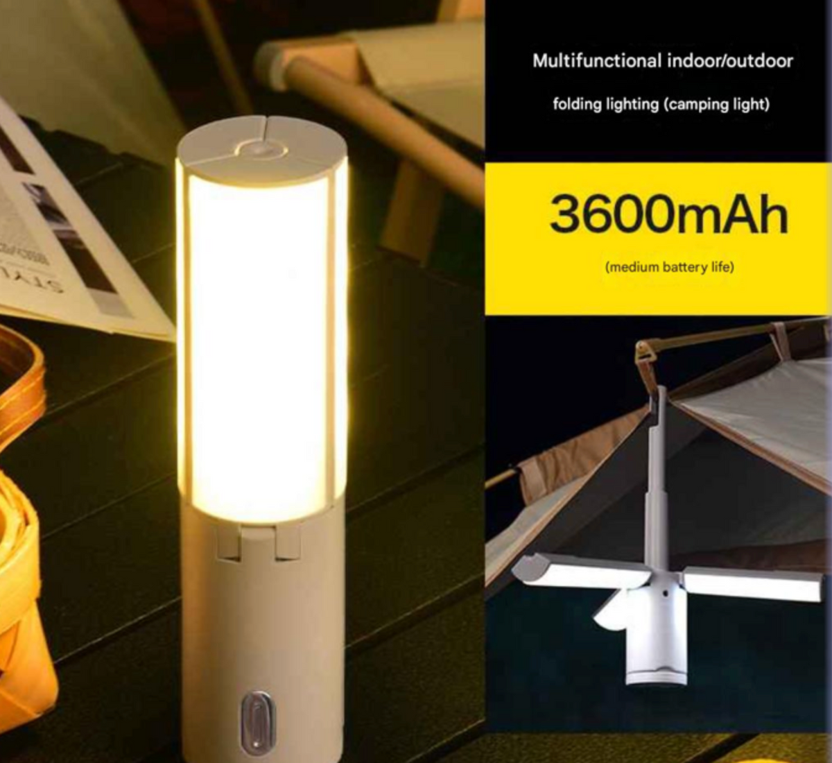 Outdoor LED Folding Camping Lamp