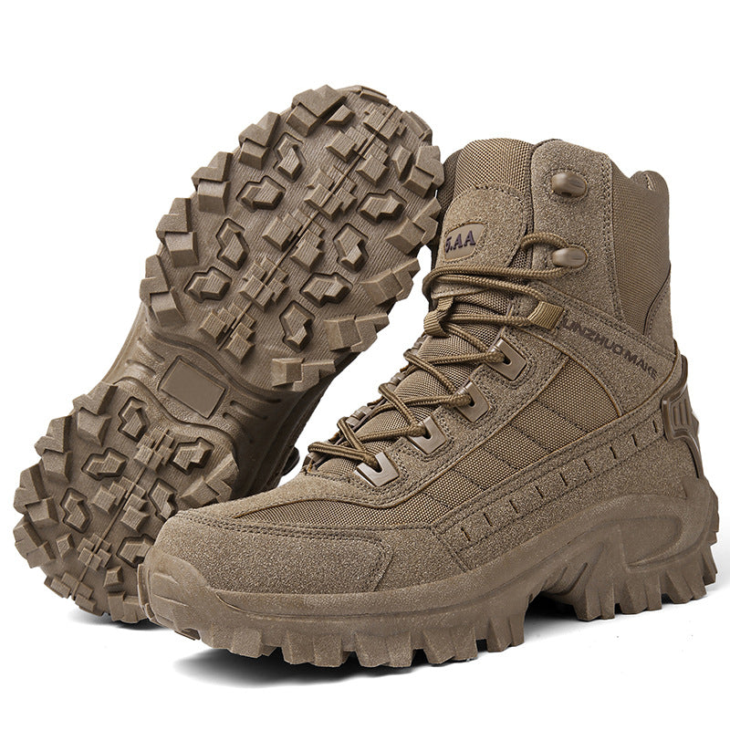 Men's Comfortable Lace-up Hiking Shoes for Outdoor Use