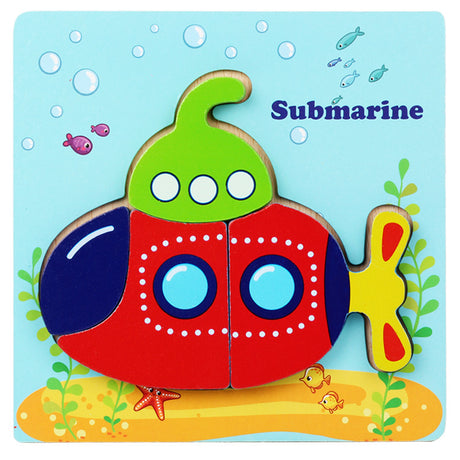3D Wooden Puzzle Educational Toy for Kids (Wholesale)
