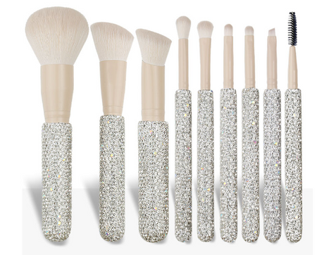 Diamond Makeup Brush Set - 10/12 Pcs Ultra Soft Tools