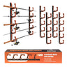 Fishing Rod Holder for Garage H5 Wall or Ceiling Mounted Fishing Pole Holders with Soft Protective Pad Fishing Rod Storage Organizer Horizontal Fishing Rod Wall Mount Nets Storage (4 PACK)