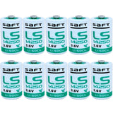 WELLVEUS LS14250 1/2 AA 3.6v Lithium Battery 14250 Replaceable Battery for SAFT LS14250 1200mAh(Pack of 10)