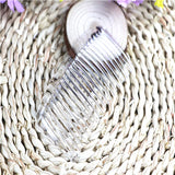 23-Tooth Plastic Hair Comb for DIY Hair Accessories