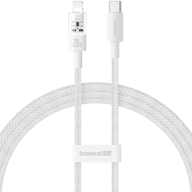 Baseus Cable Lightning to USB-C Gem Series 1.0m 20W White