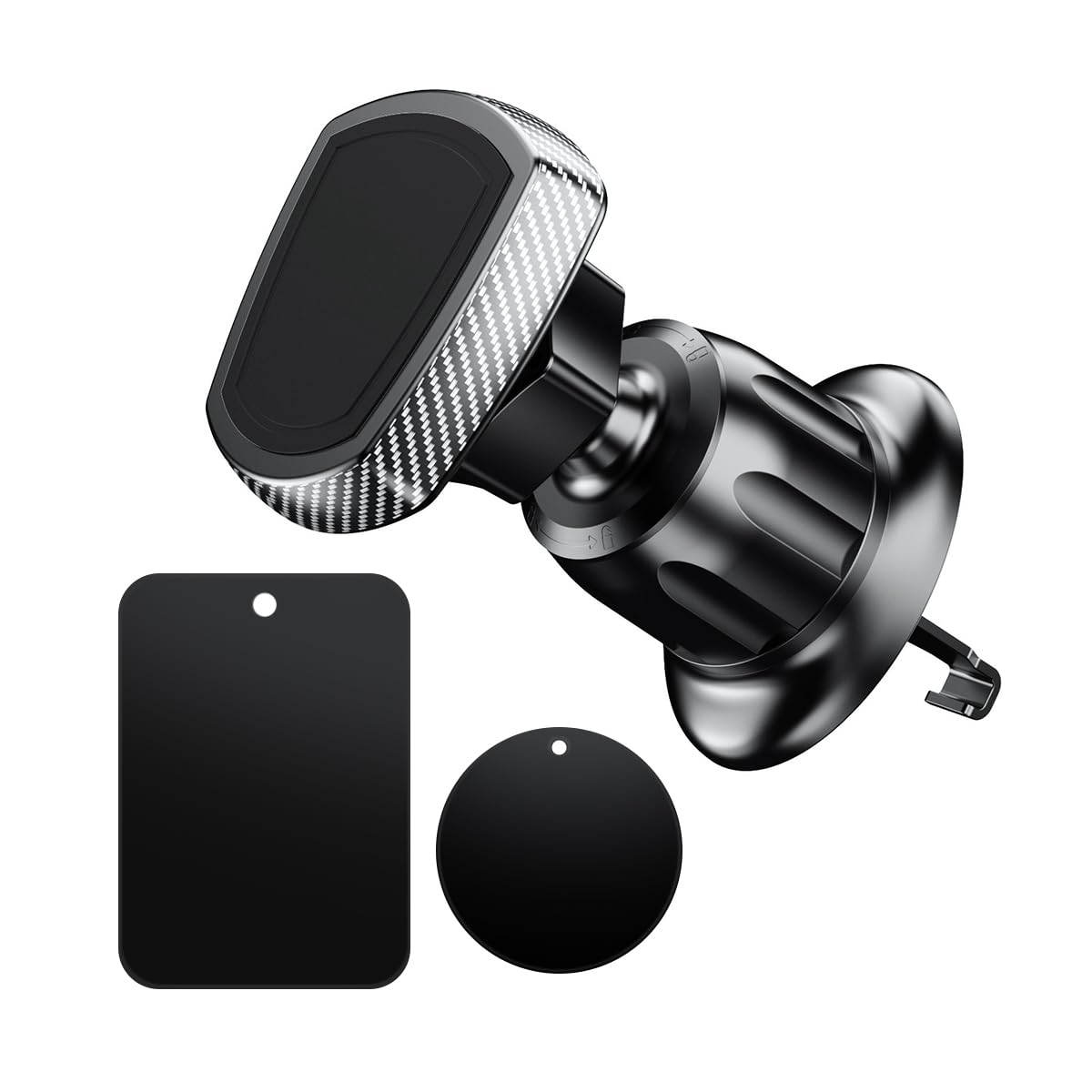 Osilly Car Phone Holder 360 Degrees Rotation Automotive Smartphone Holder Mount for Air Vent Hands Free Vehicle Interior Cell Phone Stand Accessories Universal for RV SUV Truck (Black)