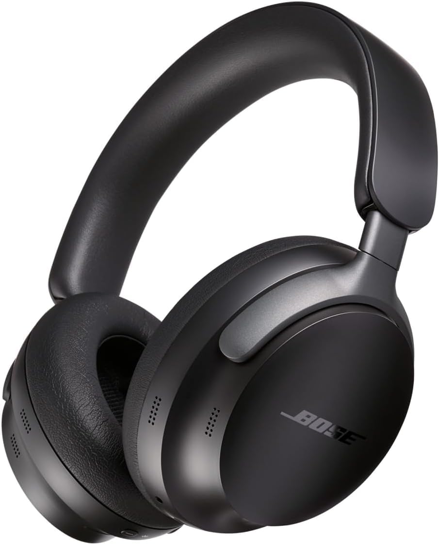 Bose QuietComfort Ultra Bluetooth Headphones Wireless Headphones with Spatial Audio Over Ear Noise Cancelling Headphones with Mic Up to 24 Hours of Battery Life Black