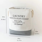 Thick Foldable Laundry Basket with Handles for Storage