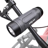 Zealot Portable Bluetooth Speaker Bike Speaker Bluetooth Speaker Handlebar sepaker IPX5 Waterproof LED Torch Light MIC/TF/AUX for Home Outdoor Hiking Camping iOS Andoird -Gray