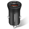 Faninso 60W Car Charger USB C Fast Charge Aluminum Dual Port Cigarette Lighter Adapter Car Phone Charger for iPhone 15/14/13 Pro Max Plus iPad Samsung Galaxy S24/S23/S22 & More