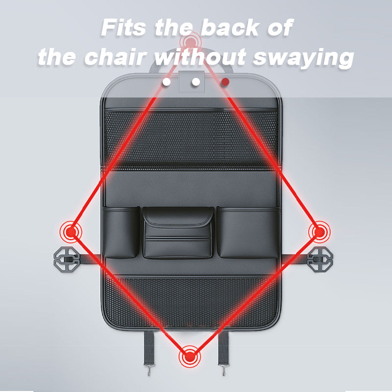 Car Back Seat Organizer with Foldable Tablet Tray