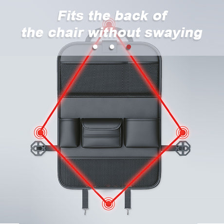 Car Back Seat Organizer with Foldable Tablet Tray