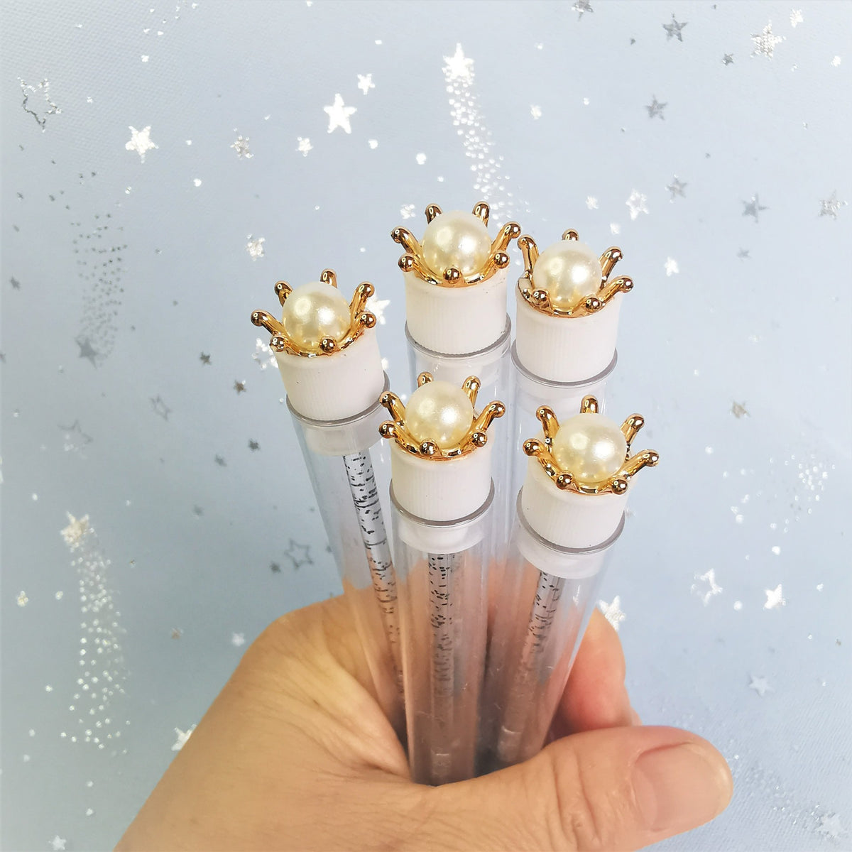 New Style Eyelash Extension Brush with Diamond Crown Design