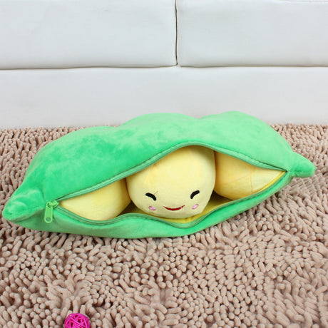 Plush Toy Pea Pod Pillow Cushion