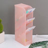Transparent Multi-Grid Pen Holder for Desk Storage