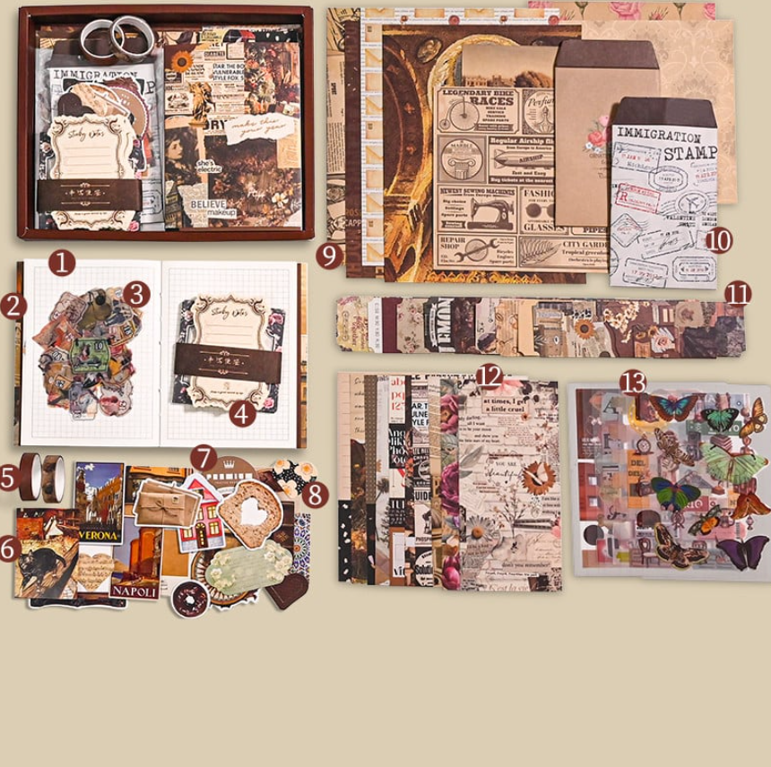 Retro Stationery Gift Box Set