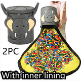 Felt Storage Bag Toy Play Mat 2 In 1 Pull Rope