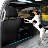 Automiim Foldable Dog Car Barrier One-Piece Design 52.4" Wide Dog Car Divider Back Seat Barrier Behind Front Seats Pet Barrier for Midsized Pickup Midsized SUV and Car
