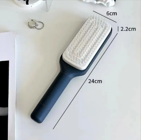 4-in-1 Self-Cleaning Hair Brush