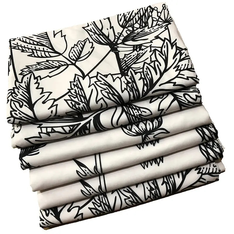 Black-and-White Flower Wall Tapestry for Home Decor