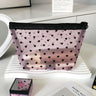 New Ins Heart Velvet Makeup Bag for Girls (Large Capacity)