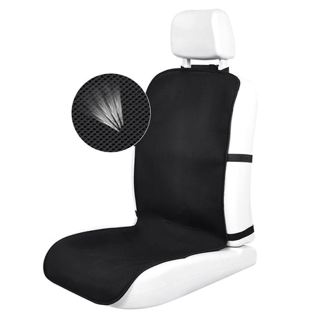 TANYOO Breathable Air Mesh Front Car Seat Cover with Non-Slip Backing Cool Car Seat Pads Universal Fits Most Automotive SUVs Trucks Black 1 Piece