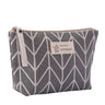 Portable Canvas Cosmetic Bag for Women - Makeup & Toiletries
