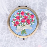 DIY Embroidery Kit for Makeup Mirror Beginners