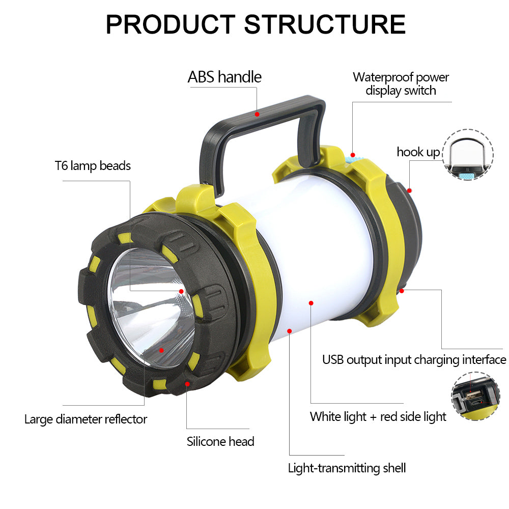 USB Rechargeable Outdoor Multi-Function Camping Light