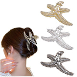 3 Pcs Hair Claw Clips for Women Metal large hair clips for Women/Girls Strong Hold Non-Slip Barrettes Hair Accessories for Thick Hair