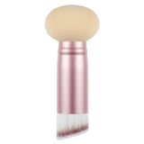 Dual-Ended Hair Makeup Brush Precision Hairline Powder Brush With Sponge Tip For Seamless Blending - Hair Concealer Brush Root Touch Up Powder Brush And Hair Contour Brush. (Rose Pink 3.5 inch)