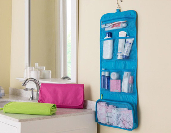 Travel Makeup Bag and Toiletry Organizer
