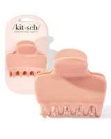 Kitsch Recycled Plastic Puffy Medium Claw Clips Hair Clips for Women Girls Hair Claw Clips for Thick Hair Claw Hair Clips for Thin Hair Hair Accessories for Women 1pc (Rosewood)