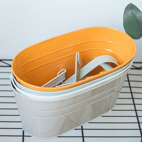 Removable Double Hook Hanging Planter with Oval Design