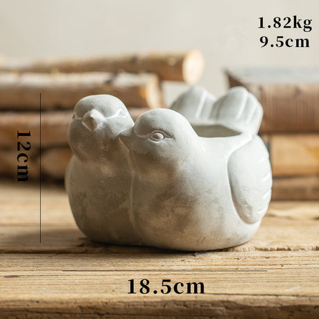 Vintage Animal Succulent Pot for Garden Decor