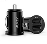 Aukey Mini Car Charger with Cigarette Lighter Light