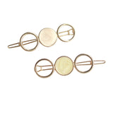Round Metal Hair Clip Accessories