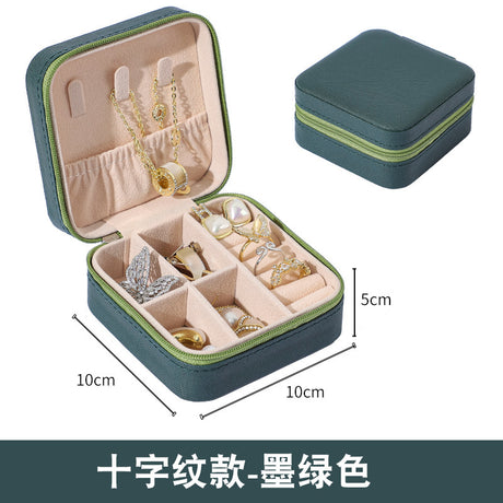 Compact Jewelry Organizer Box for Travel and Storage