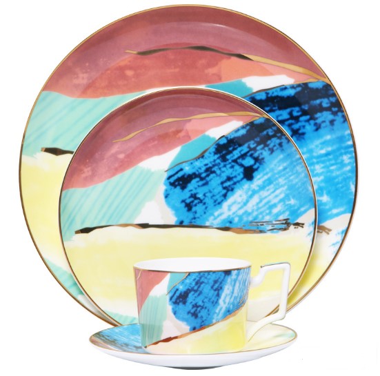 Ceramic Dinner Plates for Home Use and Banquets