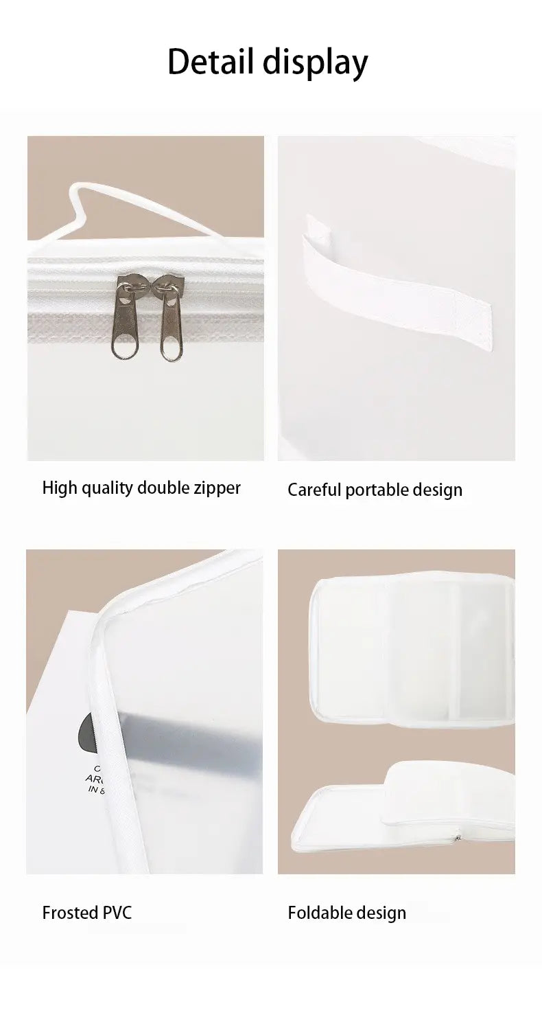 Transparent Foldable Plastic Storage Box for Toys & Jewelry