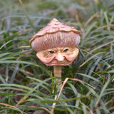 Mushroom Goblin Statue - Miniature Resin Garden Decor