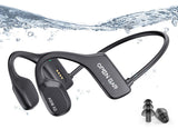 AHEYE Bone Conduction Headphones Open Ear Headphones Bluetooth 5.3 IP68 Waterproof Headphones Built-in 16G Storage 8H Playtime Wireless Earphones Lightweight and Comfortable for RunningCycling