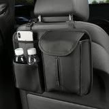 Universal PU Leather Car Seat Back Organizer Bag