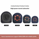 High Power Car Subwoofer Tunnel-Shaped Audio (6", 8", 10", 12") - 50W/70W