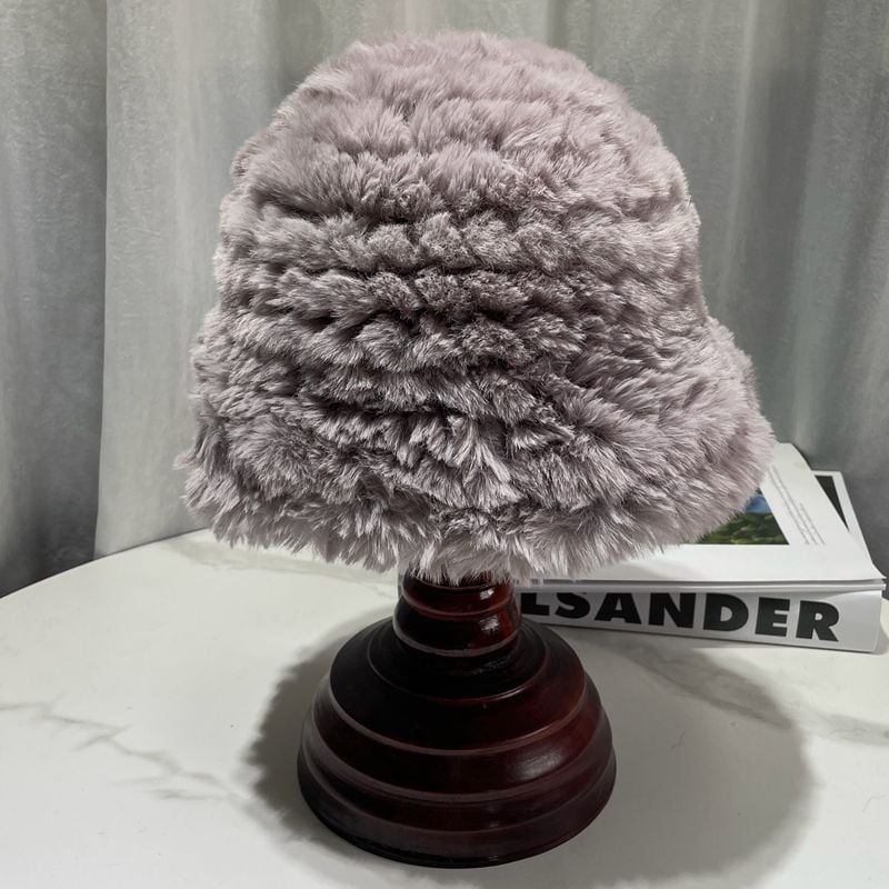 Thickened Plush Rabbit Hair-Like Warm Hat