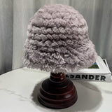 Thickened Plush Rabbit Hair-Like Warm Hat