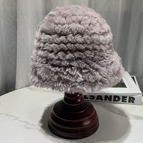 Thickened Plush Rabbit Hair-Like Warm Hat