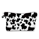 Cow Pattern Cosmetic Bag - Roomy Travel Makeup Organizer
