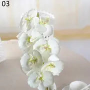 8 Heads Waterproof Artificial Orchids for Home Decor
