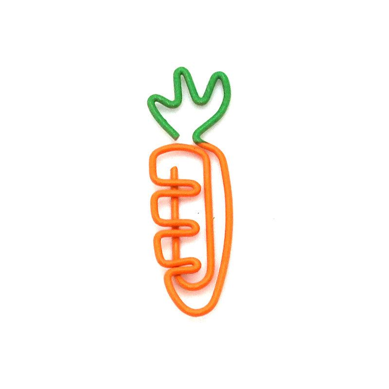 Cute Cartoon Carrot Paper Clip - Creative Stationery